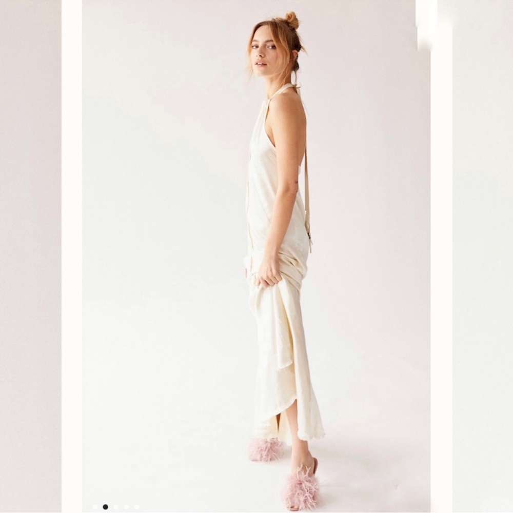 Brenda Knight For Free People RawHem Satin Dress - Picture 3 of 14